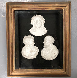 Very Interesting Framed Plaster Cameos | Antique & Vintage | Moonee Ponds Antiques | Australia Wide Delivery