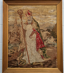Antique Wool-Work Religious Framed Picture | Antique & Vintage | Moonee Ponds Antiques | Australia Wide Delivery
