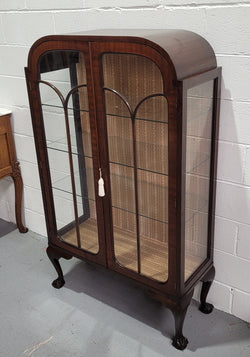 Chippendale Style Walnut Display Cabinet | Antique & Vintage | Moonee Ponds Antiques | Australia Wide Delivery