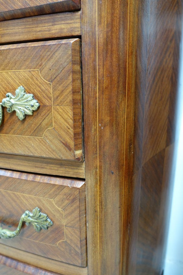 French Louis XIV Style Walnut Inlaid Commode | Antique & Vintage | Moonee Ponds Antiques | Australia Wide Delivery