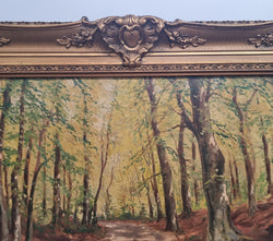 French Signed Oil On Canvas Painting Of Trees | Antique & Vintage | Moonee Ponds Antiques | Australia Wide Delivery