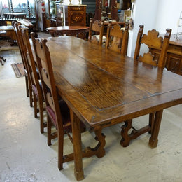 Large Elm Farmhouse Table