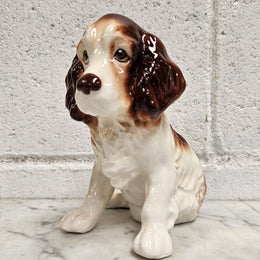Vintage Sylvac England Pottery, Cocker Spaniel, Model 18 with a Gloss finish. Appealing expression. Please see photos as they form part of the description.