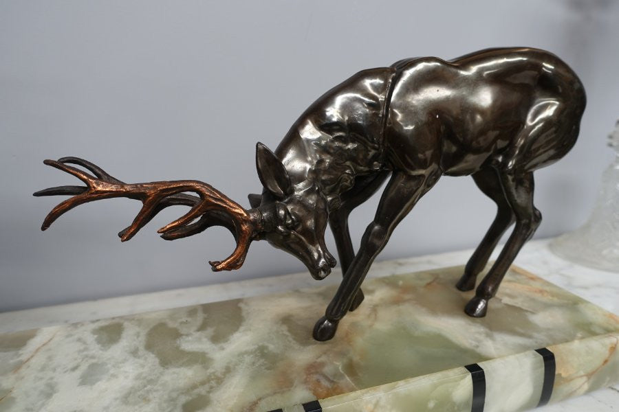 Art Deco Deer Sculpture | Antique & Vintage | Moonee Ponds Antiques | Australia Wide Delivery
