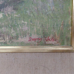Framed Landscape Oil On Board Painting of Bega River