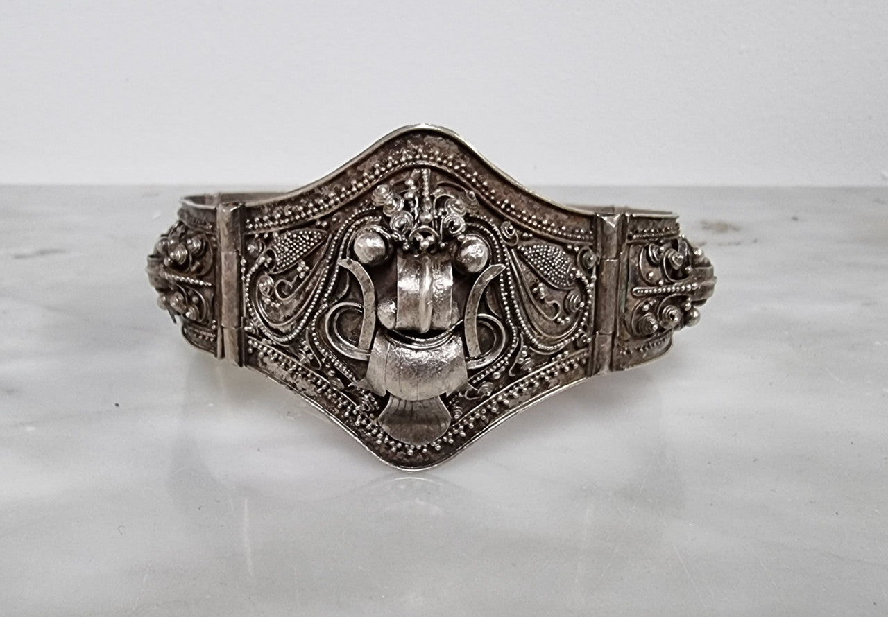 Antique Chinese Foo Dog Silver Bracelete | Antique & Vintage | Moonee Ponds Antiques | Australia Wide Delivery