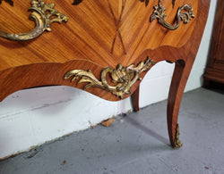 French Louis XV Style 2 Drawer Commode With Ormolu Trim & Marble Top | Antique & Vintage | Moonee Ponds Antiques | Australia Wide Delivery