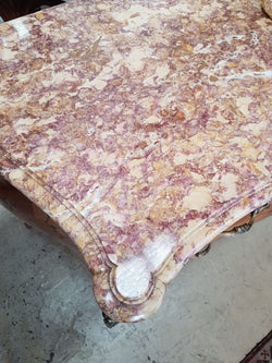 French Marquetry Inlay Kingwood Louis XV Marble Top Commode | Antique & Vintage | Moonee Ponds Antiques | Australia Wide Delivery