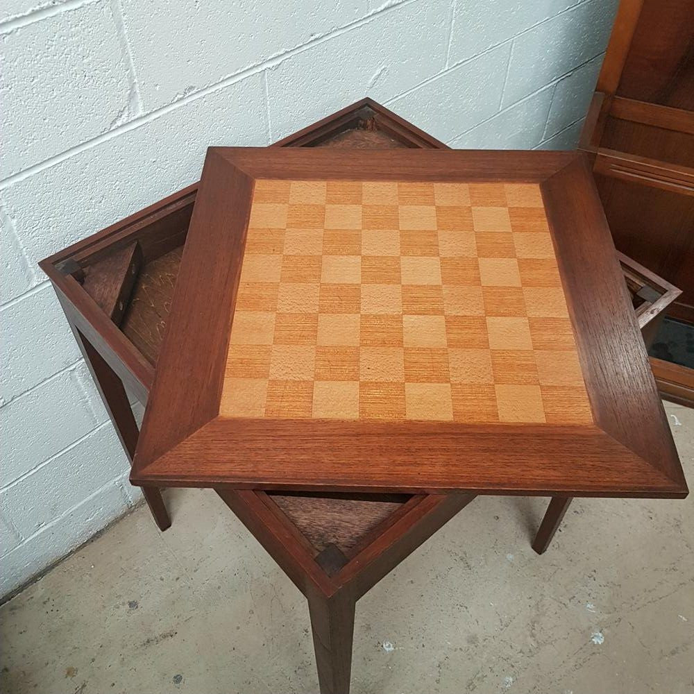 Danish Style Games Table | Antique & Vintage | Moonee Ponds Antiques | Australia Wide Delivery