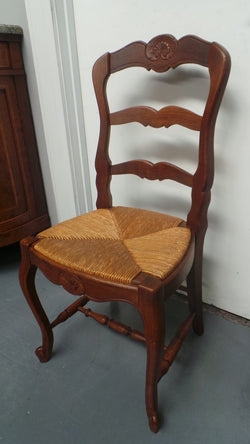 Set of Six French Oak Ladder Back Chairs | Antique & Vintage | Moonee Ponds Antiques | Australia Wide Delivery