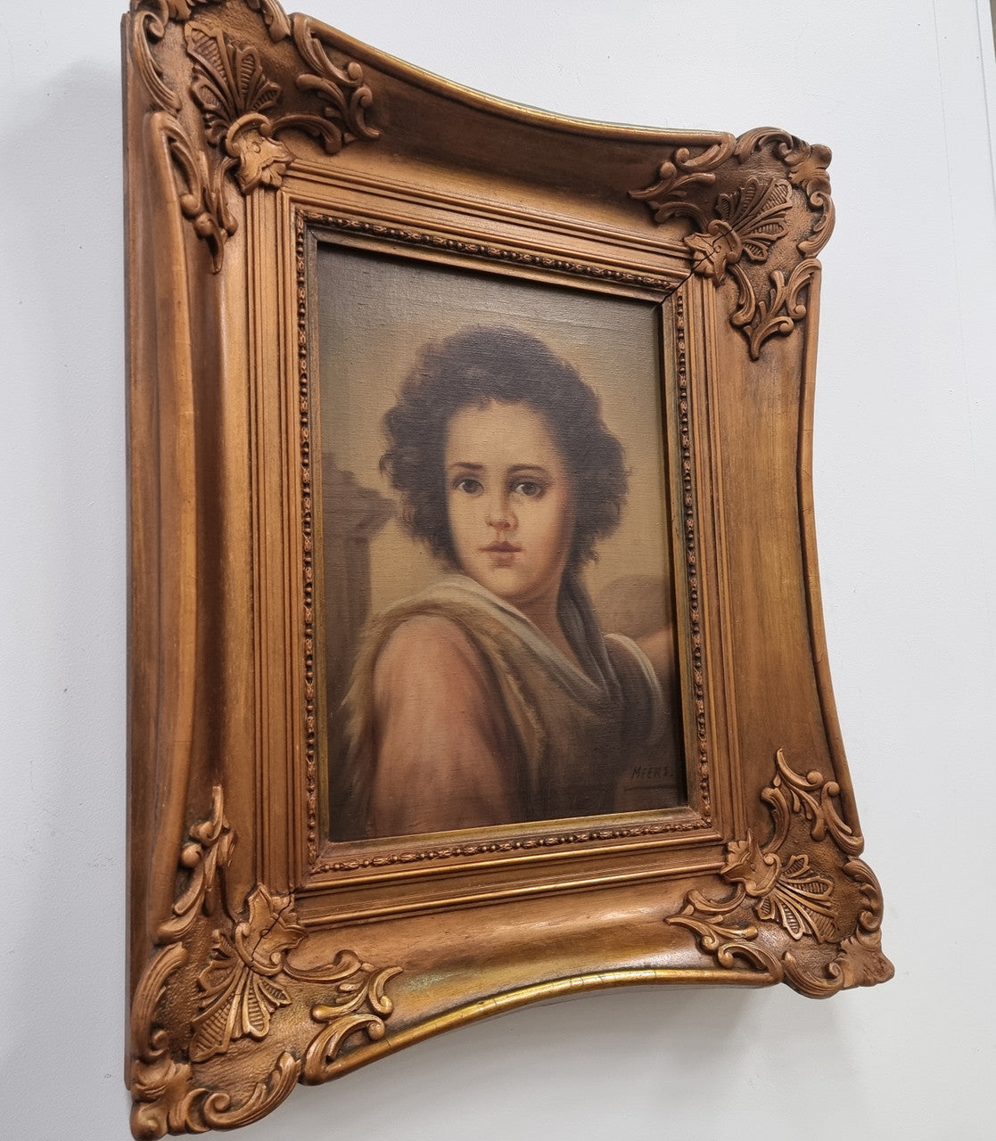 Sourced in France An Attractive Oil on Canvas Portrait of a Young boy Signed & in an Ornate Gilt Frame | Antique & Vintage | Moonee Ponds Antiques | Australia Wide Delivery