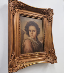 Sourced in France An Attractive Oil on Canvas Portrait of a Young boy Signed & in an Ornate Gilt Frame | Antique & Vintage | Moonee Ponds Antiques | Australia Wide Delivery