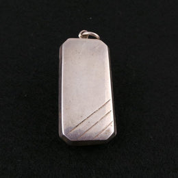 Sterling Silver Art Deco Style Pendant - Locket