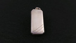 Sterling Silver Art Deco Style Pendant - Locket | Antique & Vintage | Moonee Ponds Antiques | Australia Wide Delivery