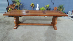 Large French Monastery Dining Table With A Stretcher Base | Antique & Vintage | Moonee Ponds Antiques | Australia Wide Delivery