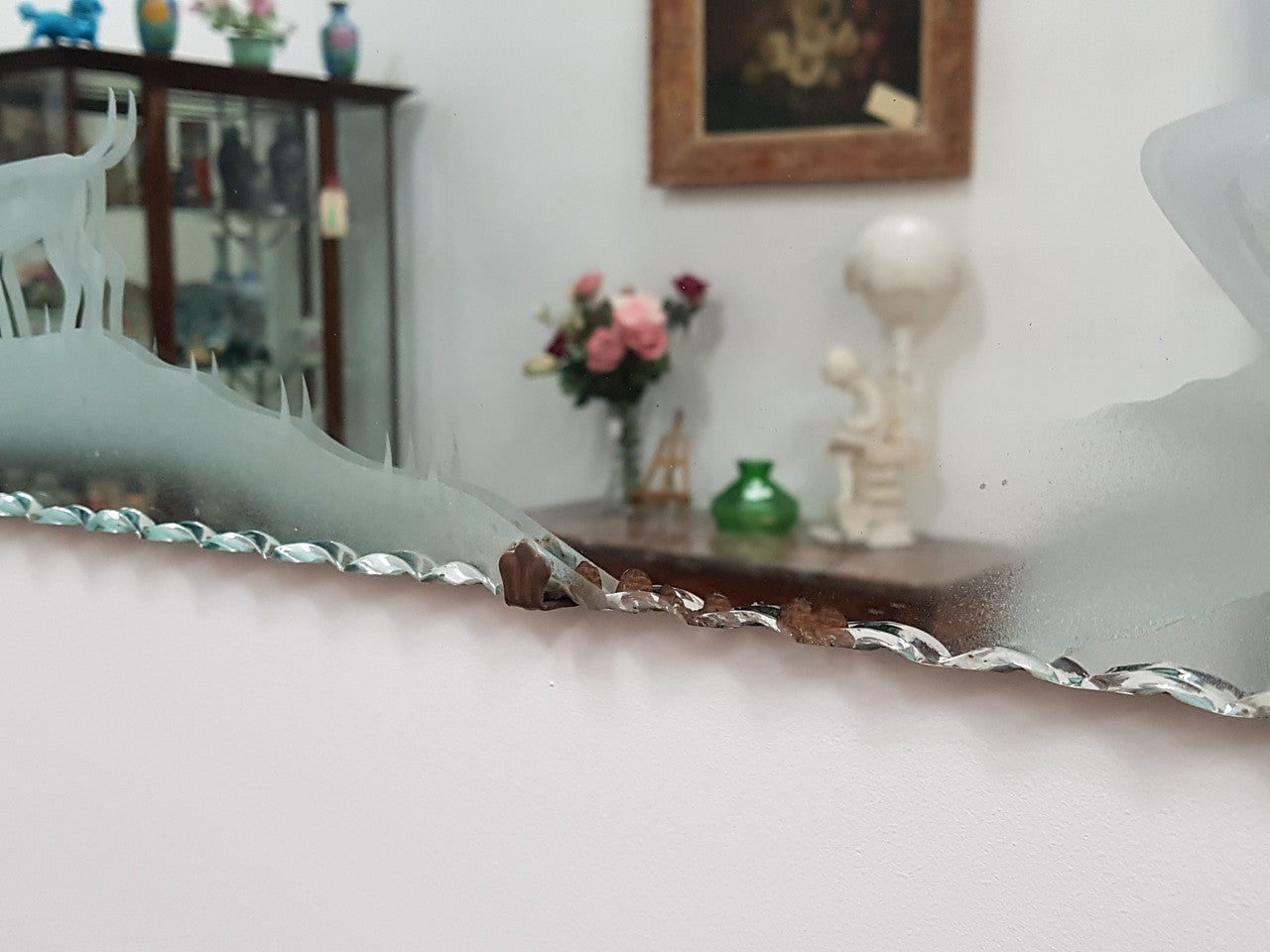 Art Deco Etched Mirror