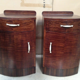 Pair Art Deco Bedsides