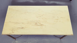 Gilt Metal Marble Top Coffee Table | Antique & Vintage | Moonee Ponds Antiques | Australia Wide Delivery