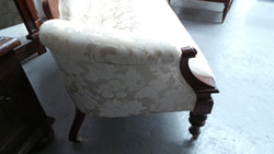 Antique Edwardian Walnut Double Ended Chaise Lounge | Antique & Vintage | Moonee Ponds Antiques | Australia Wide Delivery