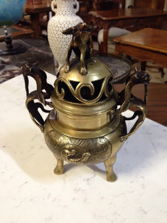 Antique Bronze Chinese Incense Burner