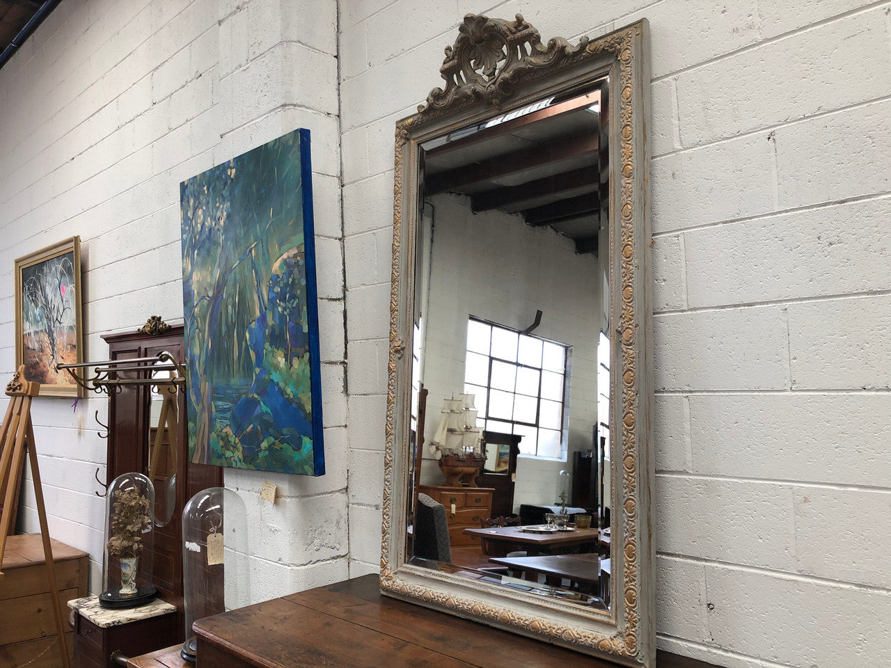 Large French 19th Century Mirror