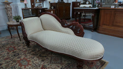 Beautiful Victorian Cedar Chaise Lounge | Antique & Vintage | Moonee Ponds Antiques | Australia Wide Delivery