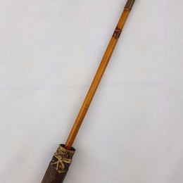 Victorian Bamboo Walking Stick With Hidden Fishing Rod