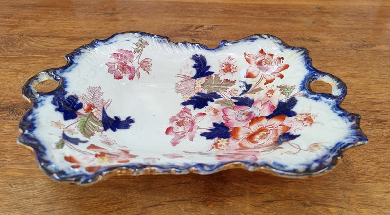 Large Victorian English china bowl beautifully hand-painted. In good original condition please view photos as they help form part of the description.