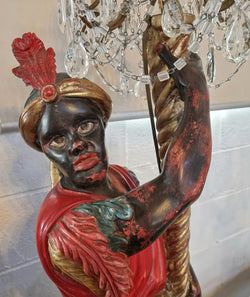 19th Century Italian Wooden Blackamoor Lamp | Antique & Vintage | Moonee Ponds Antiques | Australia Wide Delivery