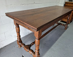 Appealing and Rare French Oak Farmhouse Extension Table | Antique & Vintage | Moonee Ponds Antiques | Australia Wide Delivery