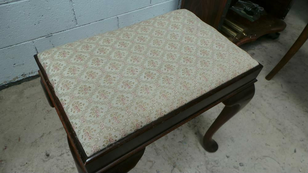 Antique Queen Anne English Footstool