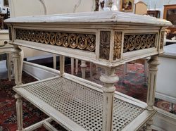 Painted French Louis XVI Style Marble Top Console Table | Antique & Vintage | Moonee Ponds Antiques | Australia Wide Delivery