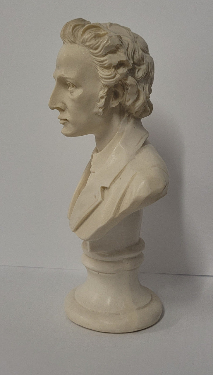 Vintage resin bust of "Chopin". It is in good original condition, please view photos as they help form part of the description.