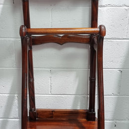 Very useful reproduction Mahogany valet stand in good condition.