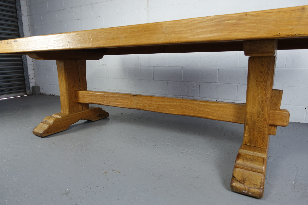 Amazing Rustic Oak French 10 Seater Refectory Farmhouse Table | Antique & Vintage | Moonee Ponds Antiques | Australia Wide Delivery