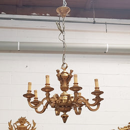 French 19th Century Napoleon III Gilt Bronze Chandelier