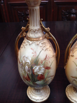 Pair Austrian Vases | Antique & Vintage | Moonee Ponds Antiques | Australia Wide Delivery