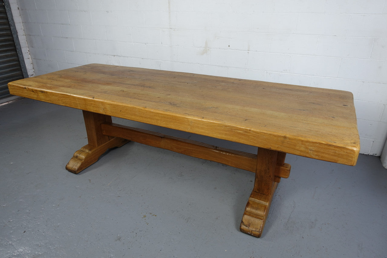 Amazing Rustic Oak French 10 Seater Refectory Farmhouse Table | Antique & Vintage | Moonee Ponds Antiques | Australia Wide Delivery