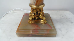 French Onyx Gilt Bronze Table Lamp | Antique & Vintage | Moonee Ponds Antiques | Australia Wide Delivery