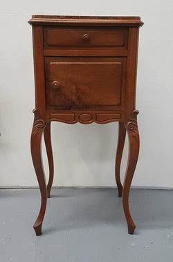 Single French Walnut Bedside Cabinet | Antique & Vintage | Moonee Ponds Antiques | Australia Wide Delivery