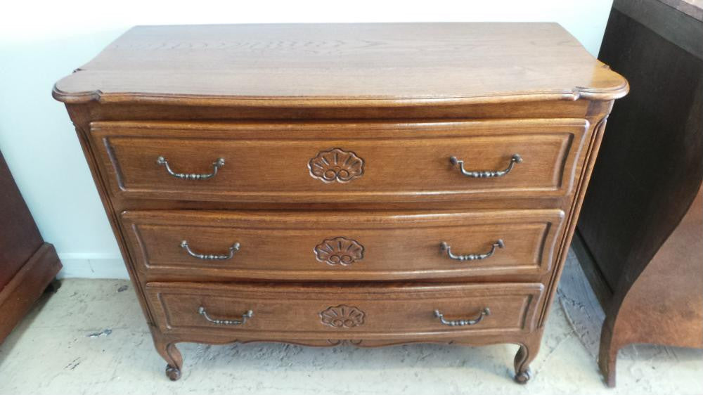 3 Drawer French Oak Louis XV Style Commode | Antique & Vintage | Moonee Ponds Antiques | Australia Wide Delivery