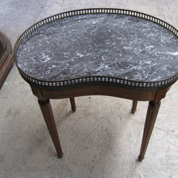 French Marble Top Side Table