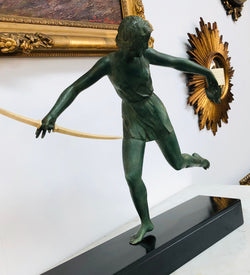 French Art Deco Signed Bronze Of Dianna | Antique & Vintage | Moonee Ponds Antiques | Australia Wide Delivery
