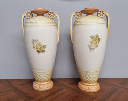 Beautiful Pair of Edwardian Austrian Vases | Antique & Vintage | Moonee Ponds Antiques | Australia Wide Delivery