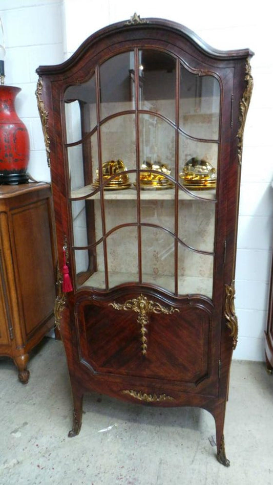 Antique French Rosewood Vitrine