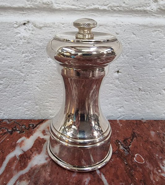 Vintage Sterling Silver Pepper Grinder Hallmarked