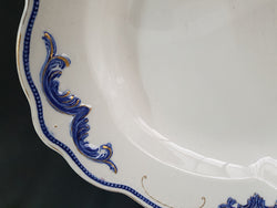 Large Victorian Blue & White Meat Dish | Antique & Vintage | Moonee Ponds Antiques | Australia Wide Delivery