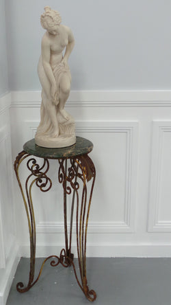 Vintage French Style Wrought Iron Pedestal Table | Antique & Vintage | Moonee Ponds Antiques | Australia Wide Delivery
