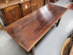 French Oak Stretcher Base Refectory Table | Antique & Vintage | Moonee Ponds Antiques | Australia Wide Delivery