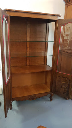 French Louis XV Style Oak Vitrine | Antique & Vintage | Moonee Ponds Antiques | Australia Wide Delivery